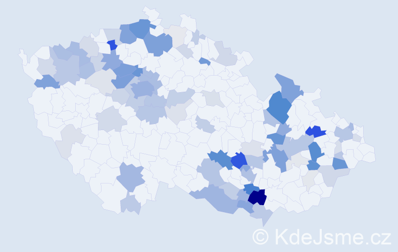 Příjmení: 'Losová', počet výskytů 345 v celé ČR