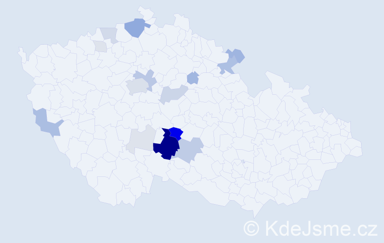 Příjmení: 'Talich', počet výskytů 56 v celé ČR