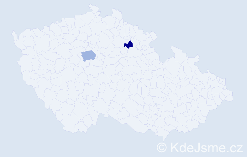 Příjmení: 'Fator', počet výskytů 7 v celé ČR