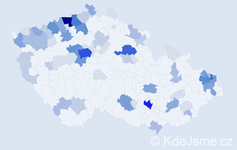 Příjmení: 'Tomko', počet výskytů 257 v celé ČR