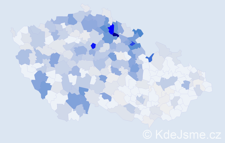 Příjmení: 'Matouš', počet výskytů 1160 v celé ČR