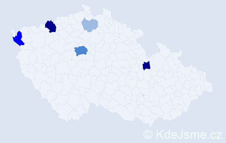 Příjmení: 'Költö', počet výskytů 14 v celé ČR