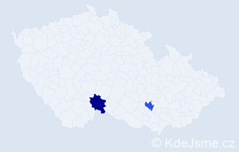 Příjmení: 'Kharal', počet výskytů 4 v celé ČR