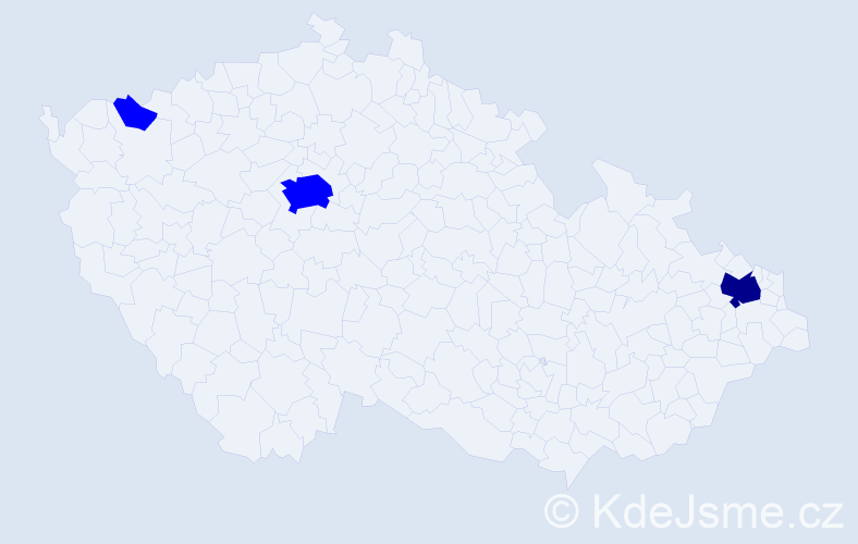 Příjmení: 'Pampurik', počet výskytů 4 v celé ČR