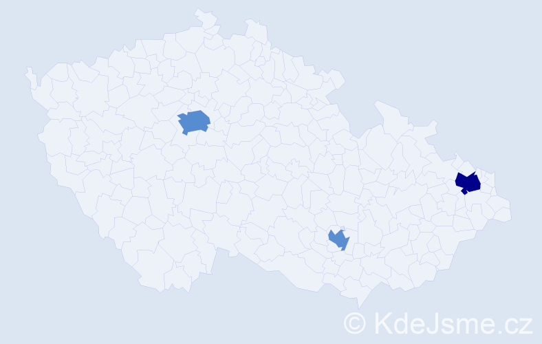 Příjmení: 'Glingar', počet výskytů 6 v celé ČR