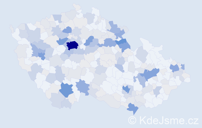 Příjmení: 'Michlová', počet výskytů 749 v celé ČR