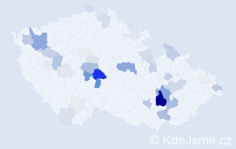 Příjmení: 'Račanská', počet výskytů 128 v celé ČR