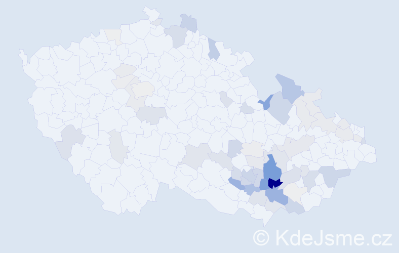 Příjmení: 'Doupovcová', počet výskytů 230 v celé ČR