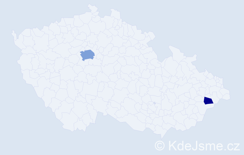 Příjmení: 'Pineckerová', počet výskytů 6 v celé ČR