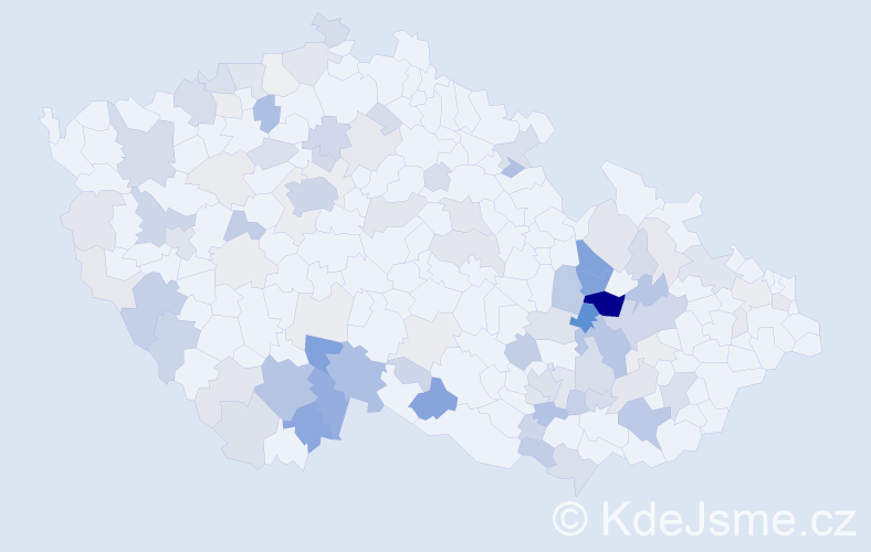 Příjmení: 'Navara', počet výskytů 301 v celé ČR