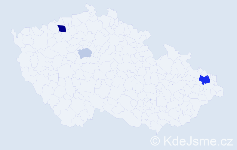 Příjmení: 'Plutková', počet výskytů 4 v celé ČR