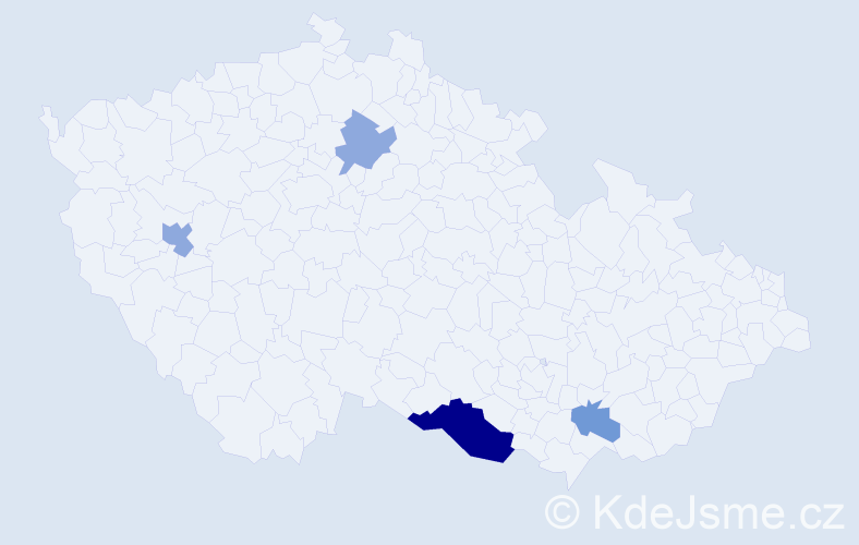 Příjmení: 'Lavingr', počet výskytů 10 v celé ČR