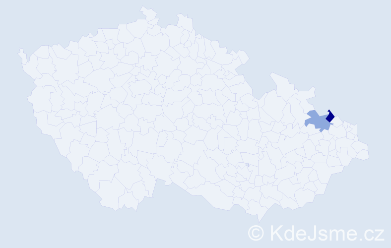 Příjmení: 'Thimelová', počet výskytů 7 v celé ČR