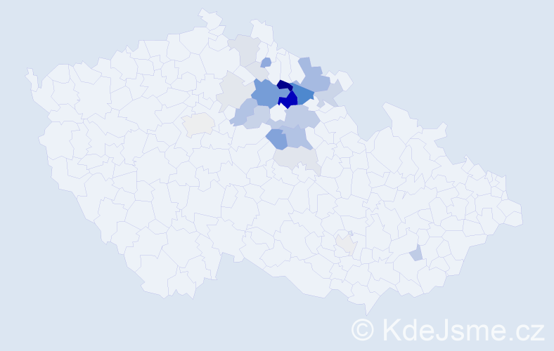 Příjmení: 'Rejmont', počet výskytů 109 v celé ČR