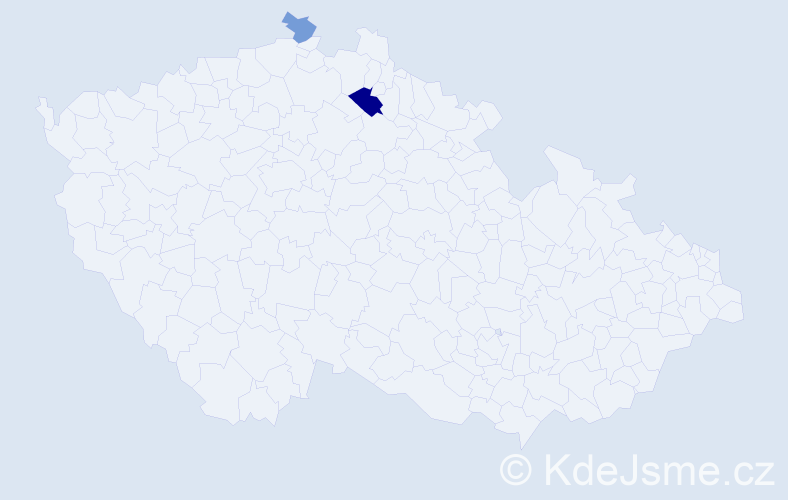 Příjmení: 'Merwald', počet výskytů 4 v celé ČR