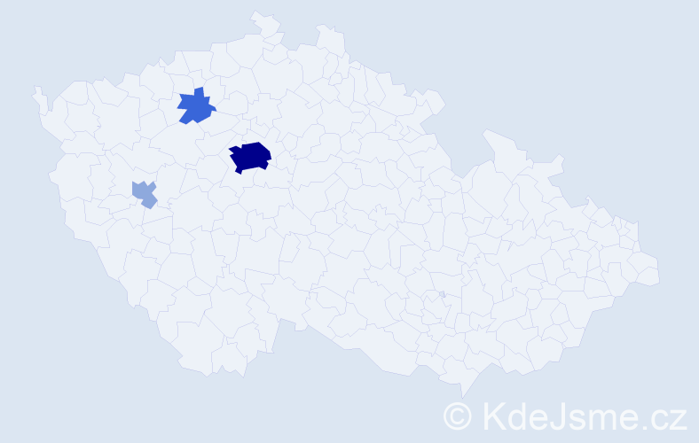 Příjmení: 'Prokopyuk', počet výskytů 12 v celé ČR