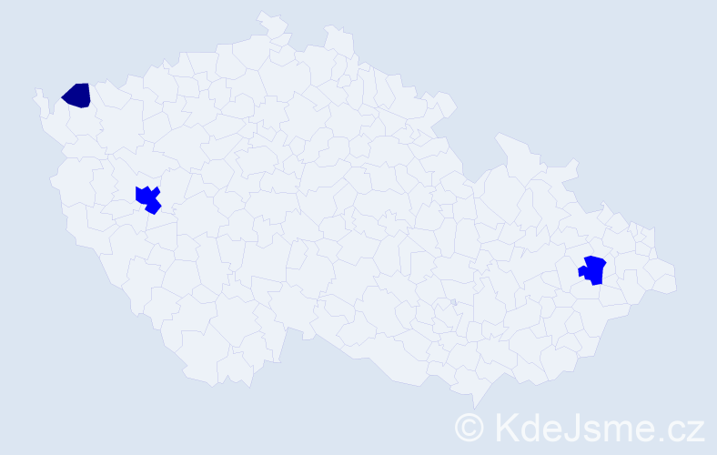 Příjmení: 'Špringsová', počet výskytů 4 v celé ČR
