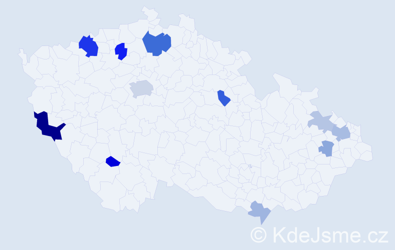 Příjmení: 'Blaščáková', počet výskytů 28 v celé ČR