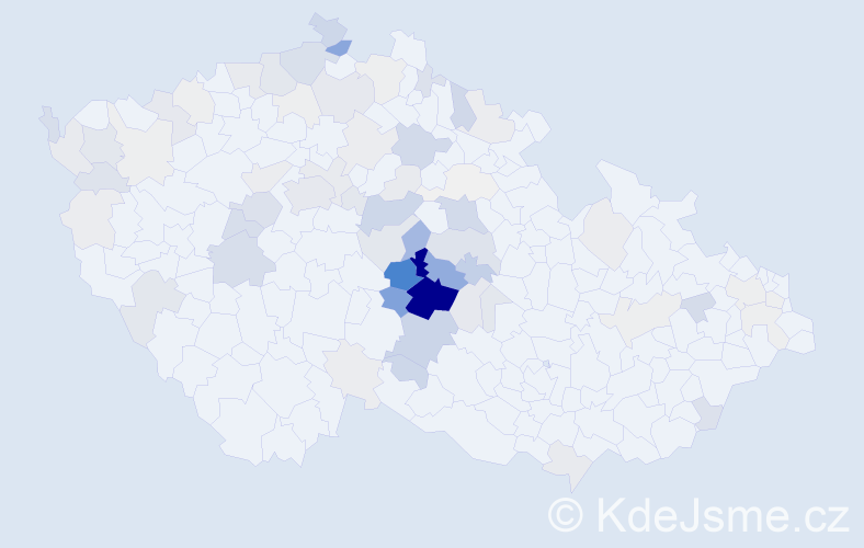 Příjmení: 'Zadinová', počet výskytů 344 v celé ČR