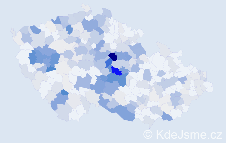 Příjmení: 'Kasalová', počet výskytů 1099 v celé ČR