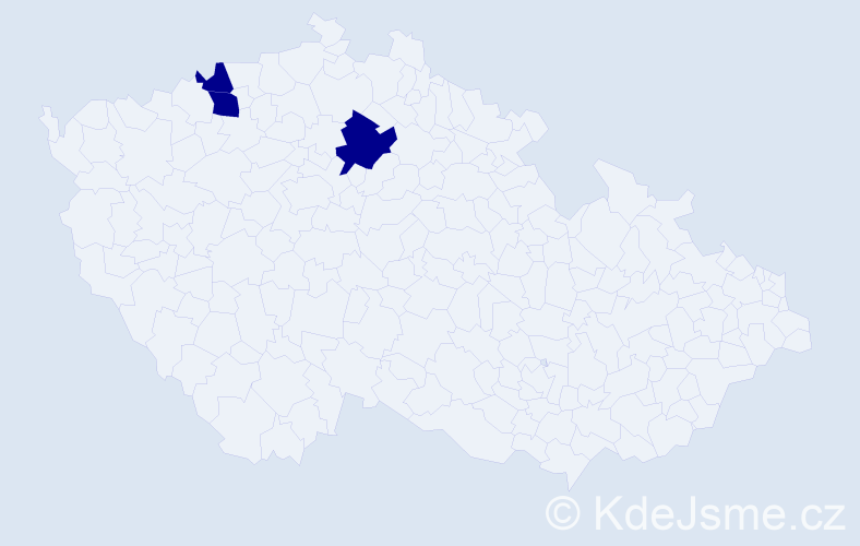 Příjmení: 'Federhans', počet výskytů 6 v celé ČR