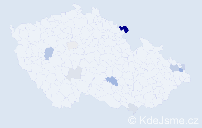 Příjmení: 'Koyš', počet výskytů 29 v celé ČR