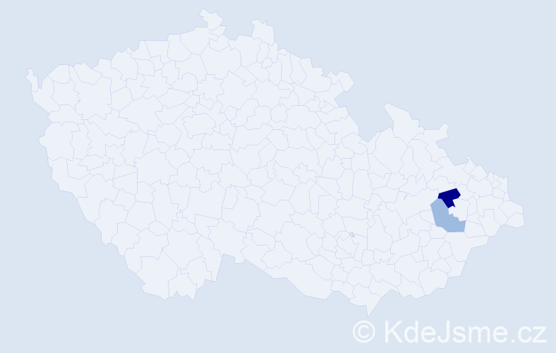 Příjmení: 'Gassmannová', počet výskytů 6 v celé ČR