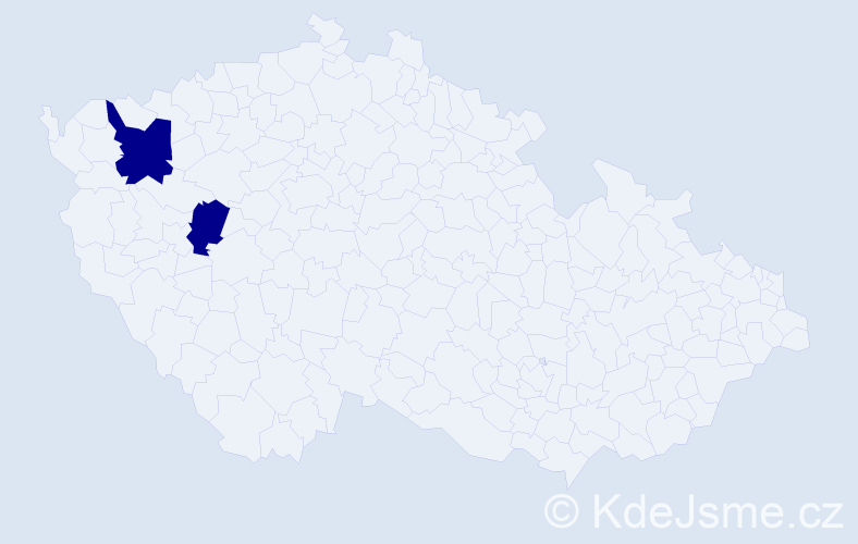Příjmení: 'Davidian', počet výskytů 2 v celé ČR
