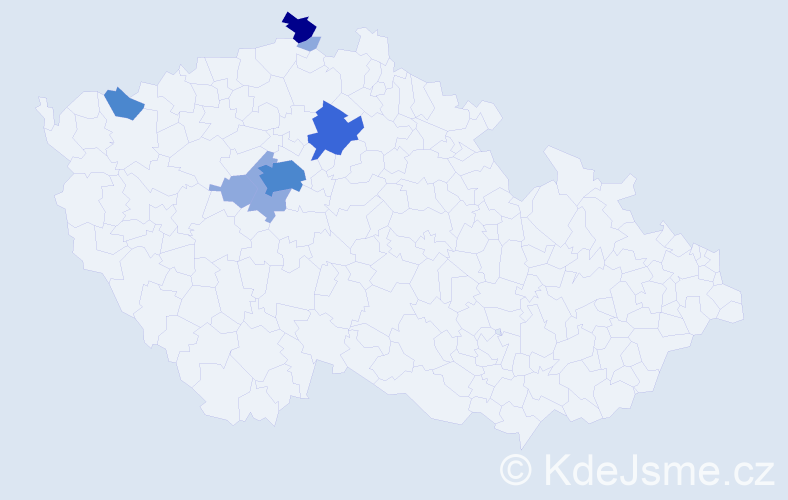 Příjmení: 'Maazová', počet výskytů 20 v celé ČR