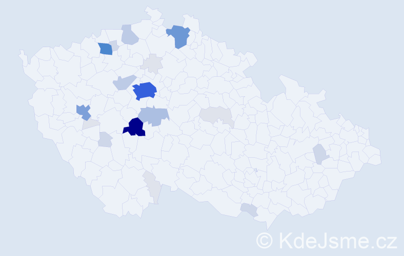 Příjmení: 'Chocholoušek', počet výskytů 100 v celé ČR
