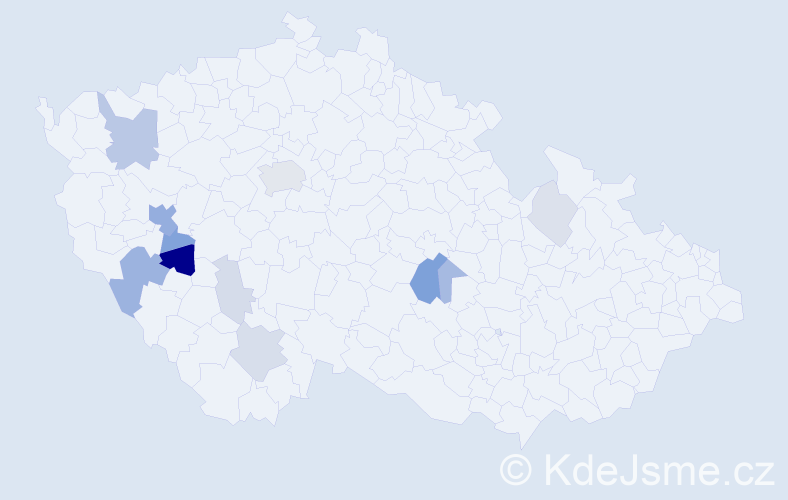 Příjmení: 'Apolínová', počet výskytů 34 v celé ČR