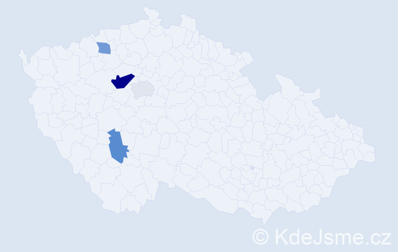 Příjmení: 'Nikolajenková', počet výskytů 7 v celé ČR