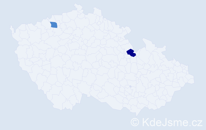 Příjmení: 'Skipper', počet výskytů 4 v celé ČR