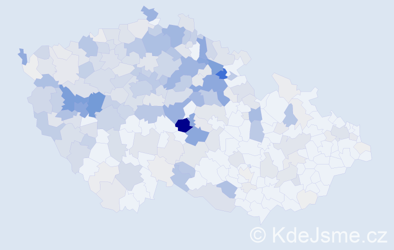 Příjmení: 'Karlová', počet výskytů 997 v celé ČR