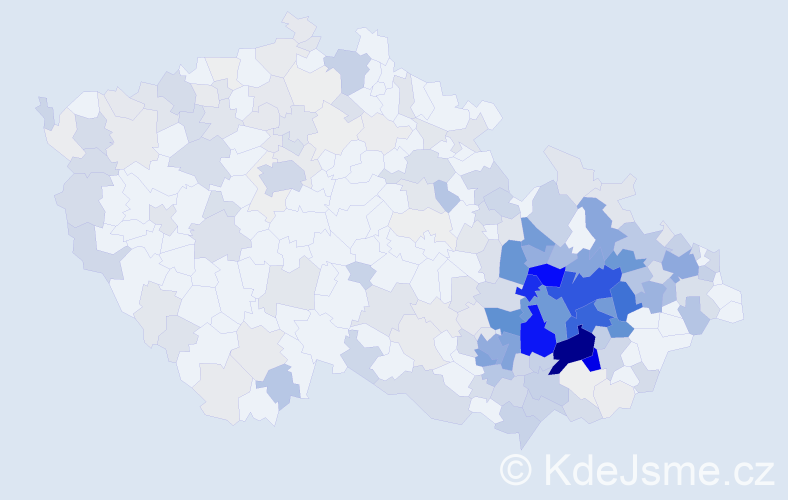 Příjmení: 'Skácel', počet výskytů 1067 v celé ČR