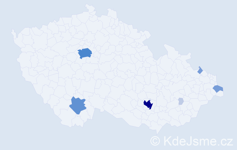 Příjmení: 'Ferrari', počet výskytů 26 v celé ČR