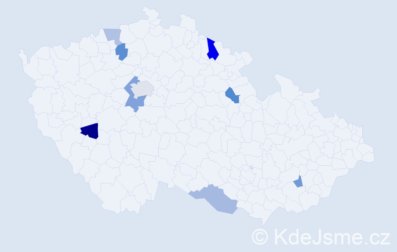 Příjmení: 'Bosch', počet výskytů 12 v celé ČR