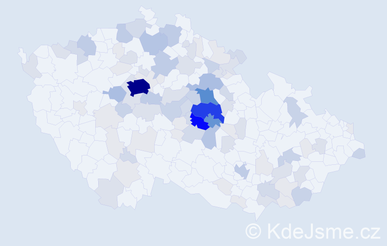 Příjmení: 'Joska', počet výskytů 337 v celé ČR