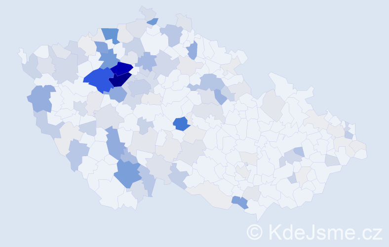 Příjmení: 'Frolík', počet výskytů 553 v celé ČR