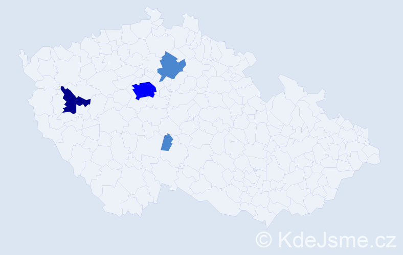 Příjmení: 'Boyarchuk', počet výskytů 7 v celé ČR