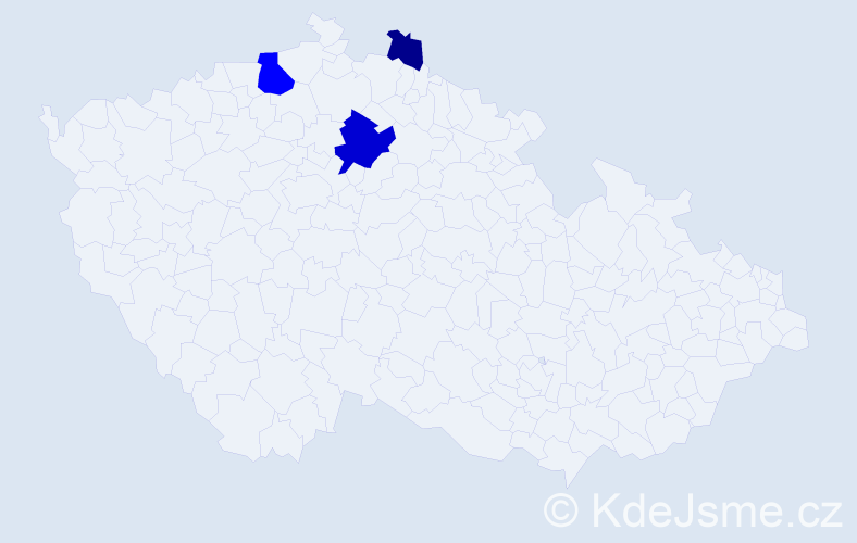 Příjmení: 'Pocsová', počet výskytů 7 v celé ČR