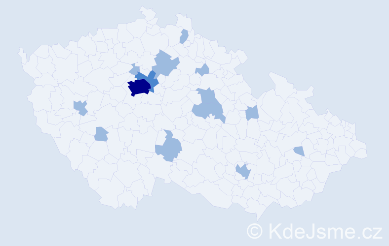 Příjmení: 'Protsyk', počet výskytů 18 v celé ČR