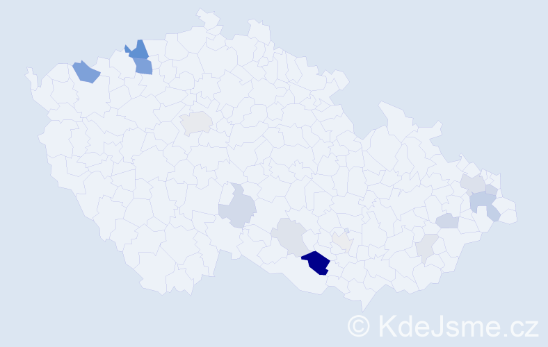 Příjmení: 'Hurajová', počet výskytů 41 v celé ČR