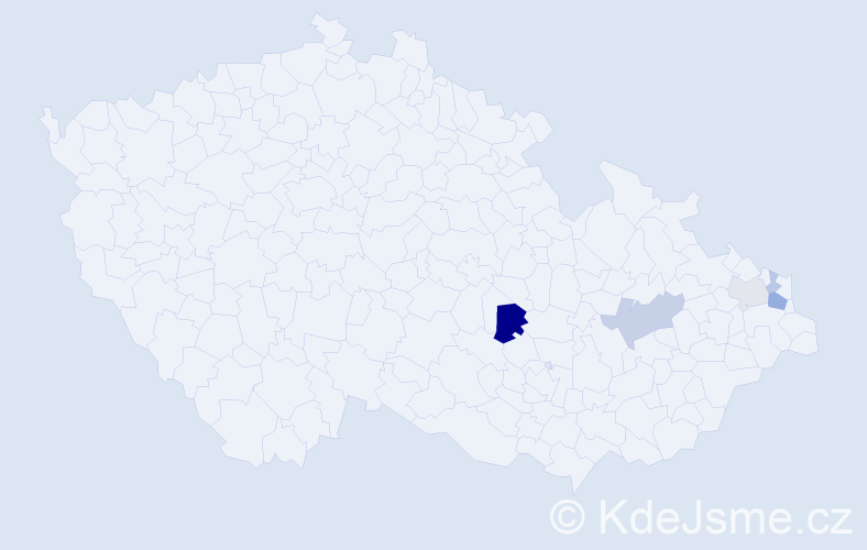 Příjmení: 'Murzyn', počet výskytů 11 v celé ČR