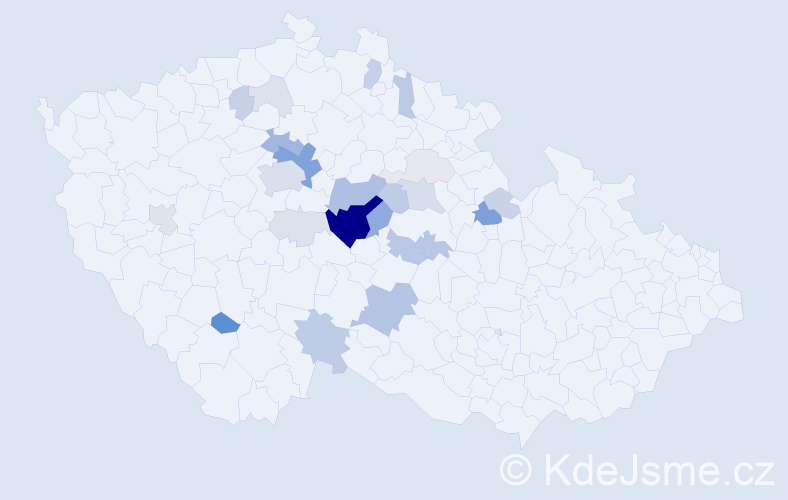 Příjmení: 'Zatřepálek', počet výskytů 77 v celé ČR