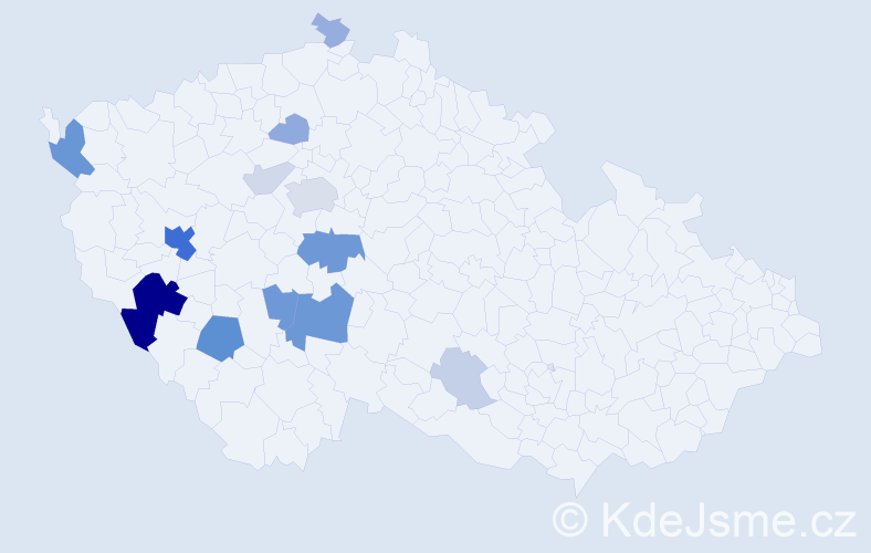 Příjmení: 'Koloros', počet výskytů 42 v celé ČR