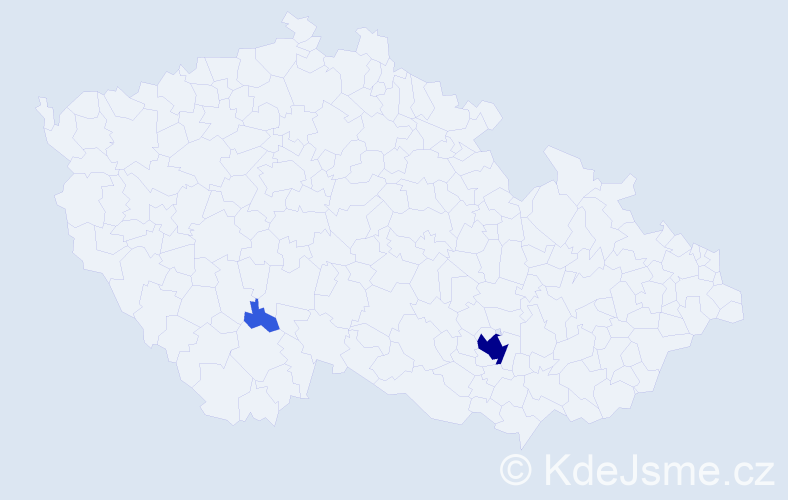 Příjmení: 'Fellmann', počet výskytů 8 v celé ČR