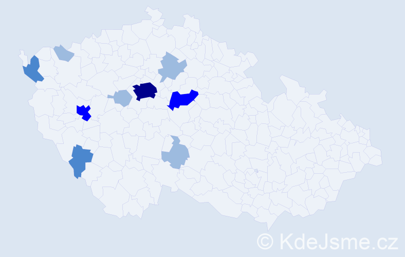 Příjmení: '"Do Xuan"', počet výskytů 18 v celé ČR