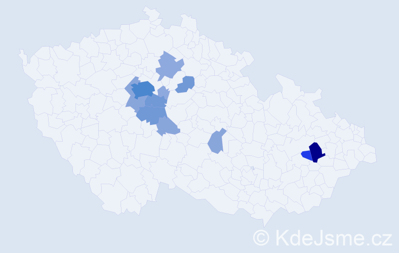 Příjmení: 'Molinari', počet výskytů 36 v celé ČR