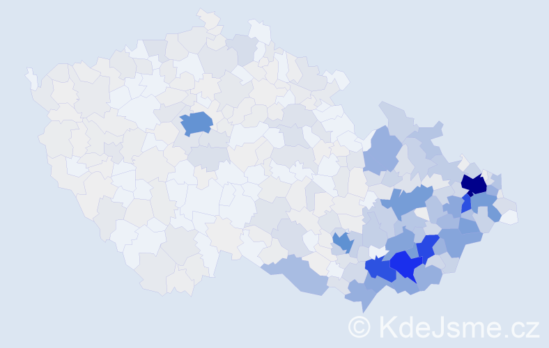 Příjmení: 'Polášková', počet výskytů 3154 v celé ČR